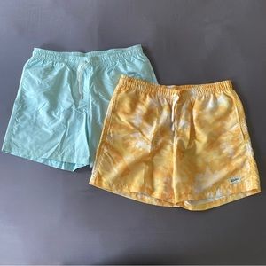Bather Swimwear Men’s Swim Trunk Shorts Bundle Pair of 2 Size Large